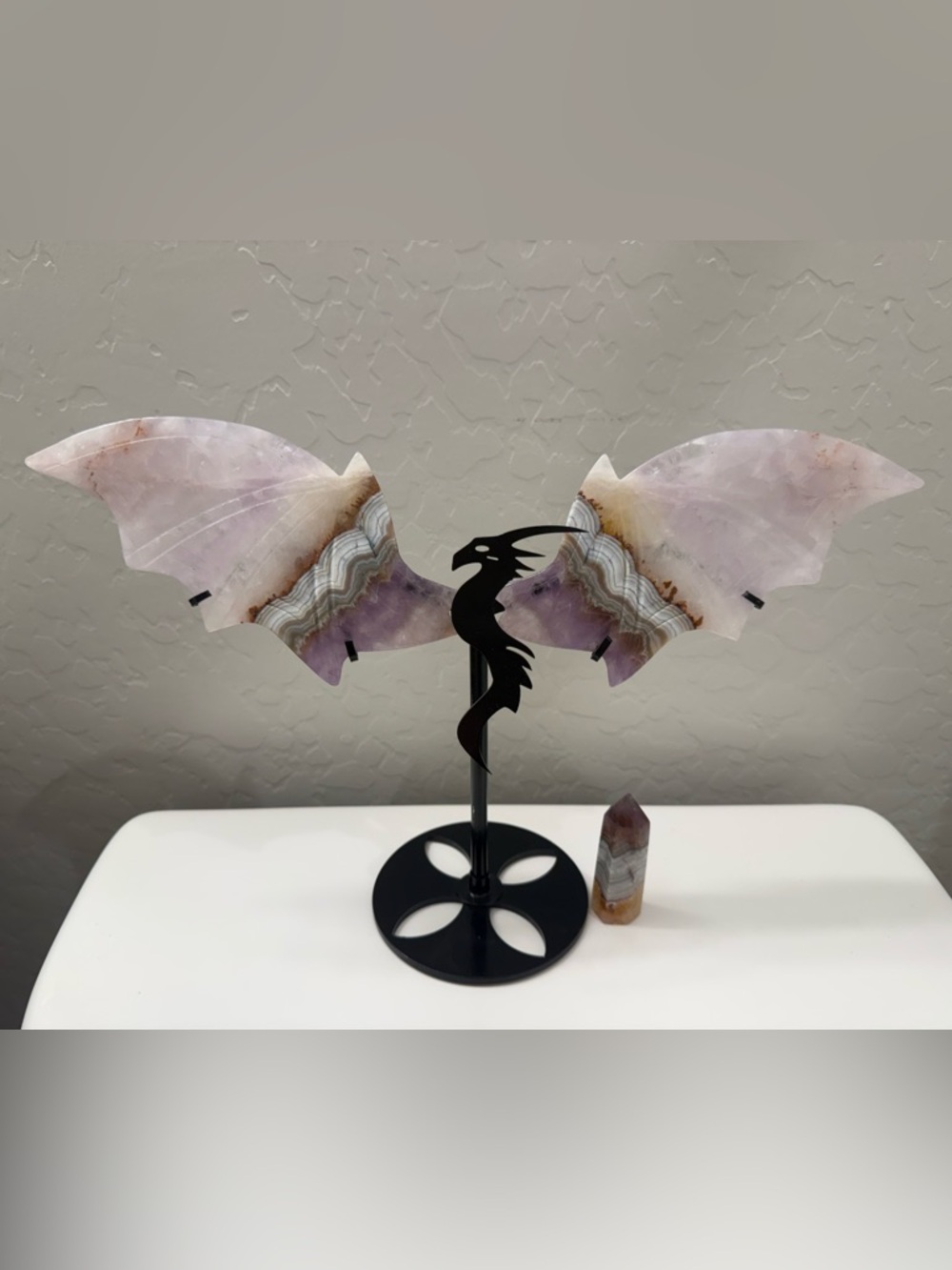 Crazy Lace Amethyst Dragon Wings